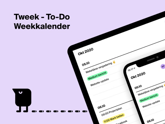 Tweek: Minimale To-Do list iPad app afbeelding 1