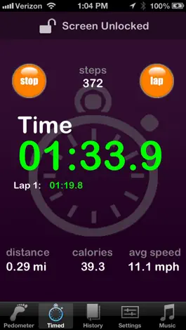 Game screenshot Pedometer Lite apk