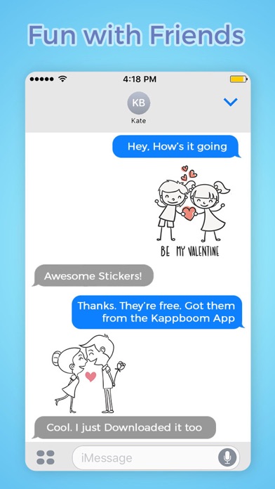 Hand-Drawn Couple Stickersのおすすめ画像3