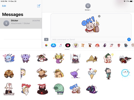 Screenshot #5 pour Dota Pun Emoji Funny Stickers