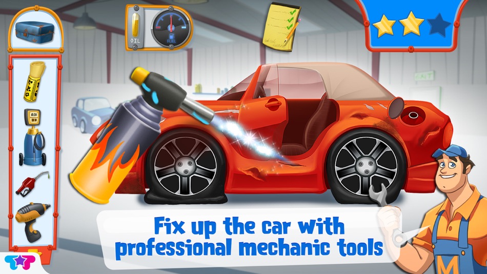 #2. Mechanic Mike - First Tune Up (iOS) 由: Kids Fun Club by TabTale