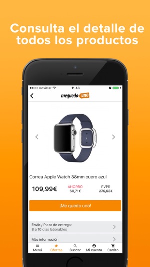 MeQuedoUno - Comprar barato grandes marcas en App Store