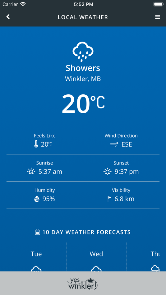 #2. Winkler (iOS) 由: City of Winkler
