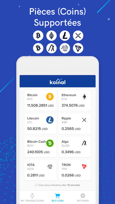 Screenshot #1 pour Koinal: Buy Bitcoin instantly