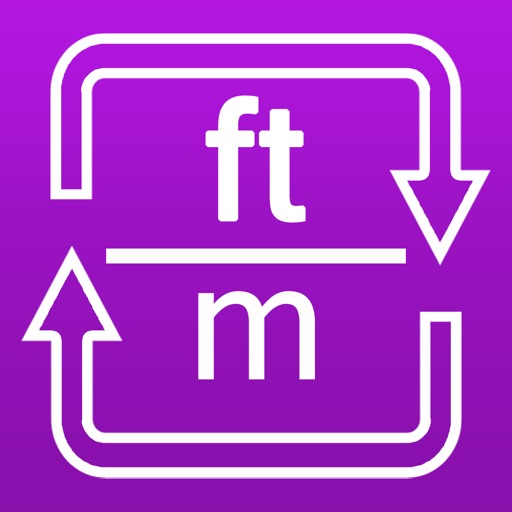 Feet to Meters and Meters to Feet length converter icon