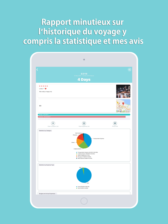 Screenshot #5 pour Carnet de dépenses de voyage - Mint T Wallet