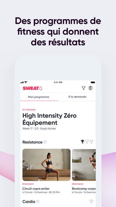 Screenshot #2 pour Sweat: App de fitness femmes