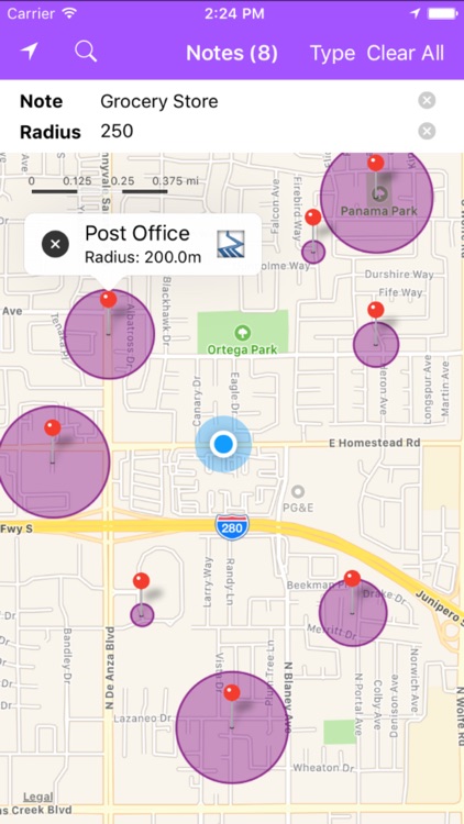 Easy Location Reminder Clear