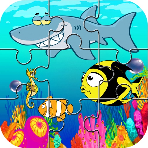 sea creatures huge jigsaw puzzle games icon