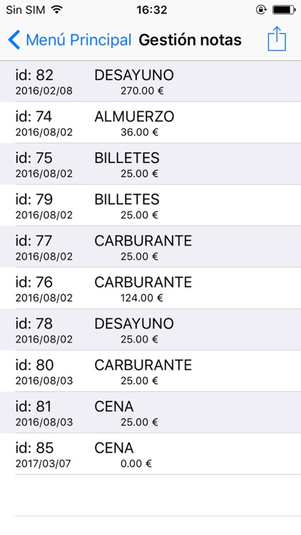 Jano Notas de Gastos screenshot-4
