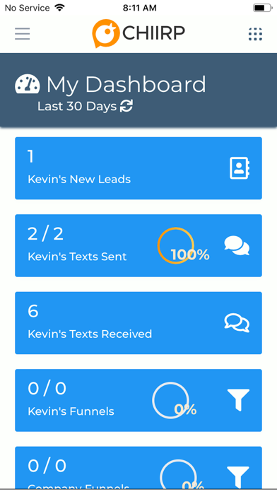 Screenshot #1 pour Chiirp Mobile