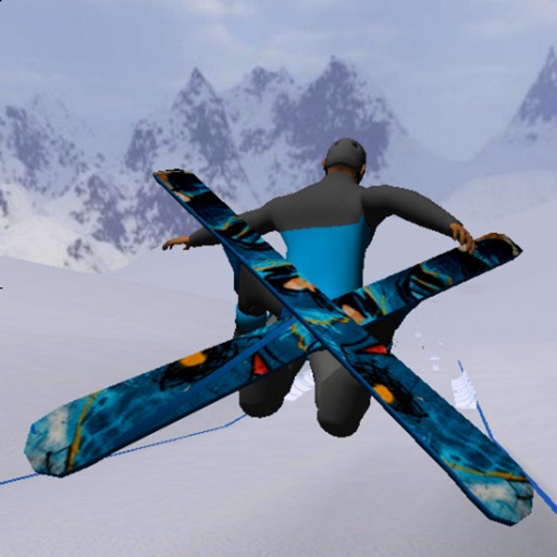 Ski Freestyle Mountain 3D Icon
