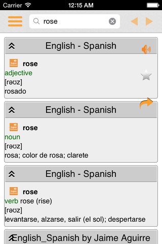 English Spanish Dictionary (Simple and Effective) screenshot 2