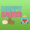 Happy Easter Greeting With These Colorful Stickers