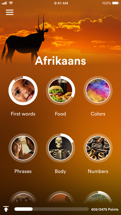 Learn Afrikaans - EuroTalk Screenshot