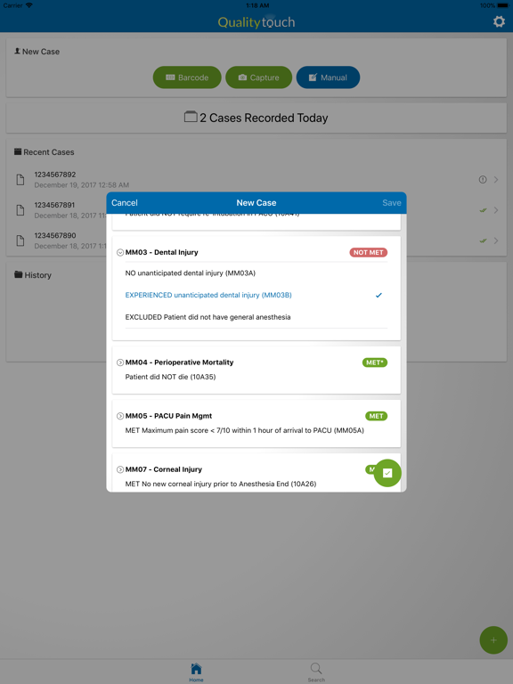 Quality Touch iPad screenshot 5 - Medical app