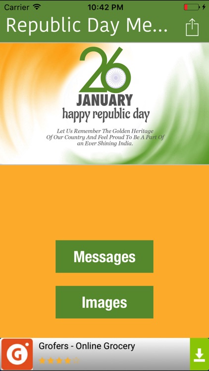 Republic Day Messages And Images-26 January screenshot-0