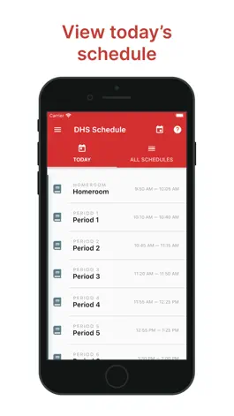 Game screenshot DHS Schedule App apk