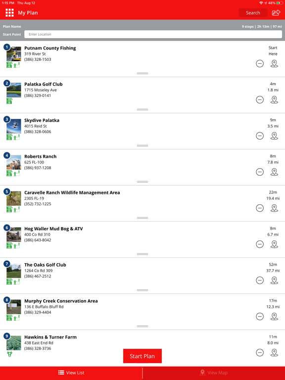 Visit Putnam County Florida iPad screenshot 9 - Travel app