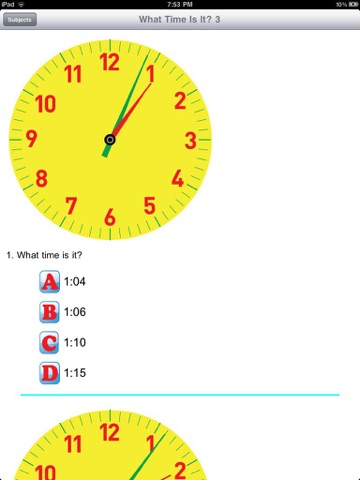 Telling Time Workbook screenshot 3