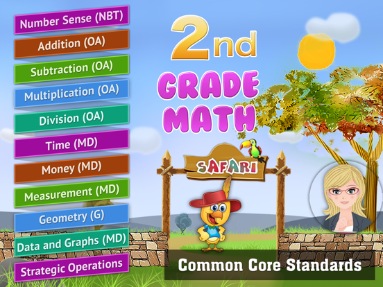 Grade 2 Math Common Core: Cool Kids’ Learning Gameのおすすめ画像1