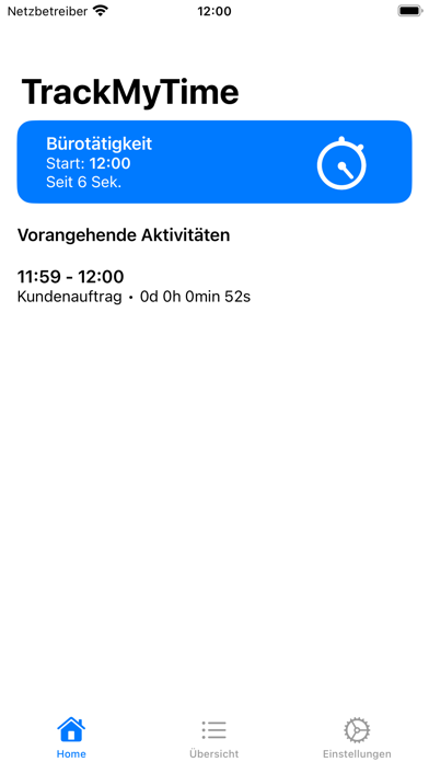 TrackMyTime - Zeiterfassung Screenshot