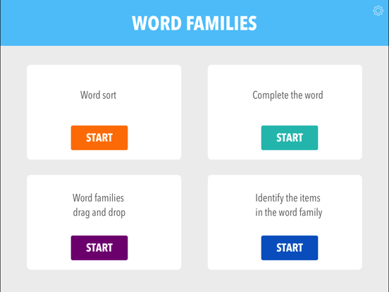 Screenshot #1 for Word Families by Teach Speech