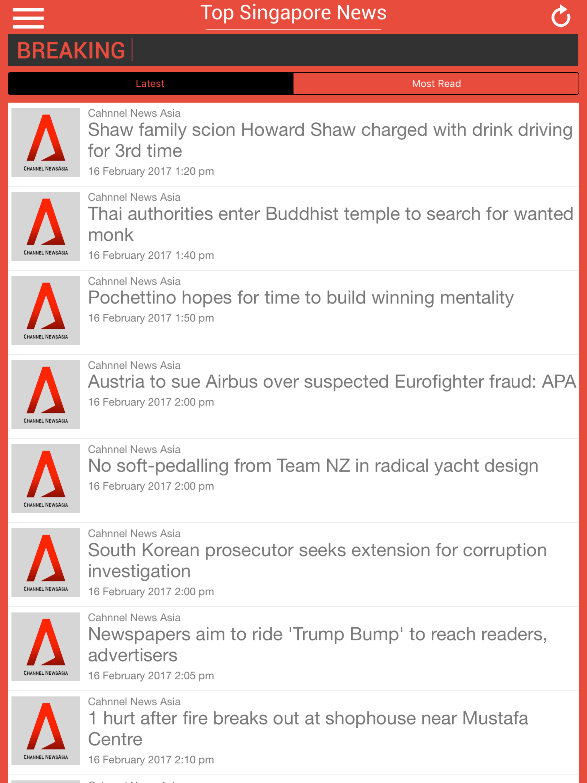 Top Singapore News