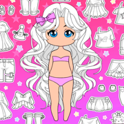 Chibi Dress Up Colouring Games