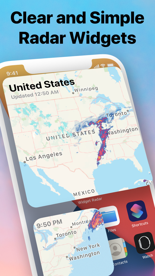 #1. Weather Radar Widget (iOS) 由: Piotr Knapczyk