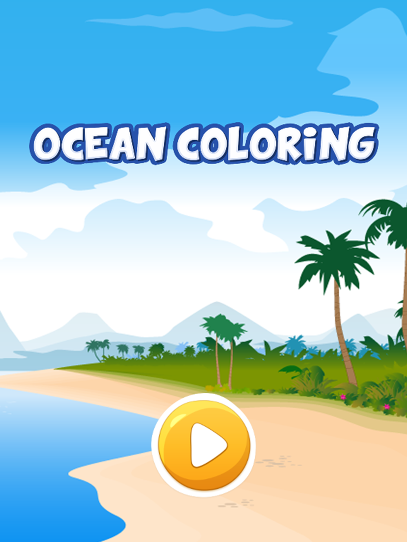 Mermaid in ocean coloring book for kids games official gameplay screenshot 1