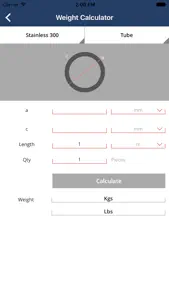 Metal Steel Calculator screenshot #2 for iPhone
