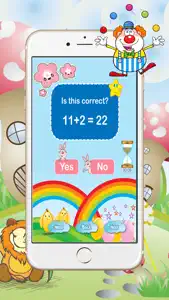 Fun Math Mixed Number Addition Flash Cards 4 Kids screenshot #2 for iPhone