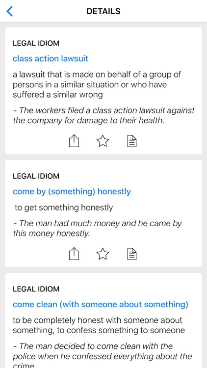 Legal & Color idioms
