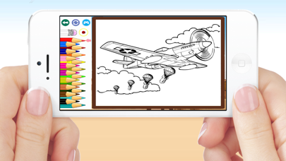 How to cancel & delete Airplanes Jet Helicopter Coloring Book For Kids from iphone & ipad 3