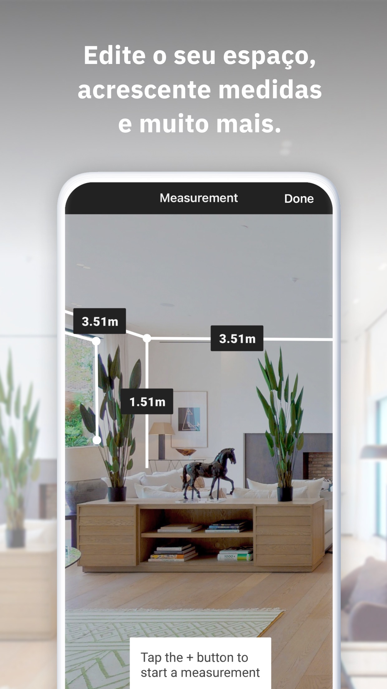 Screenshot do app Matterport