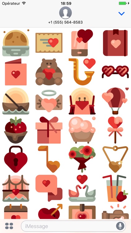 Love stickers pack for valentine's day