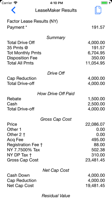 Screenshot #3 pour LeaseMaker Pro