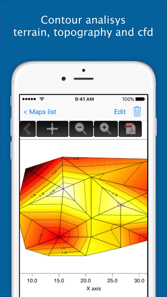 #4. Thermal Analisys - Contour Map (iOS) By: ProjectSoft