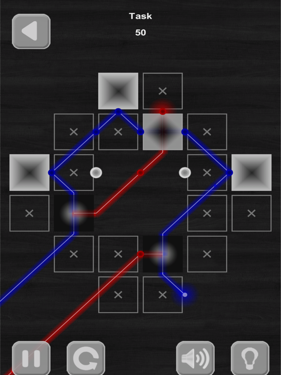 Lazers Puzzle. Colored rays iPad screenshot