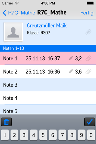 Notenbuch für Lehrkräfte screenshot 4