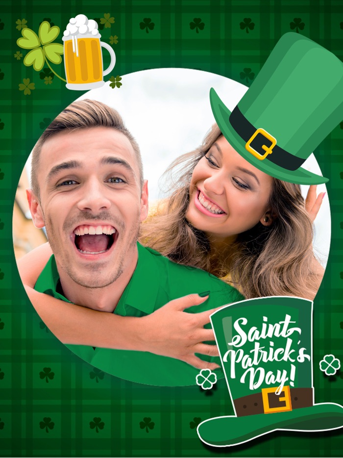 St. Patricks Day photo editor – Frames  stickers
