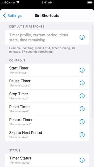 Captura de pantalla de Pommie - Pomodoro Timer en iPhone 7