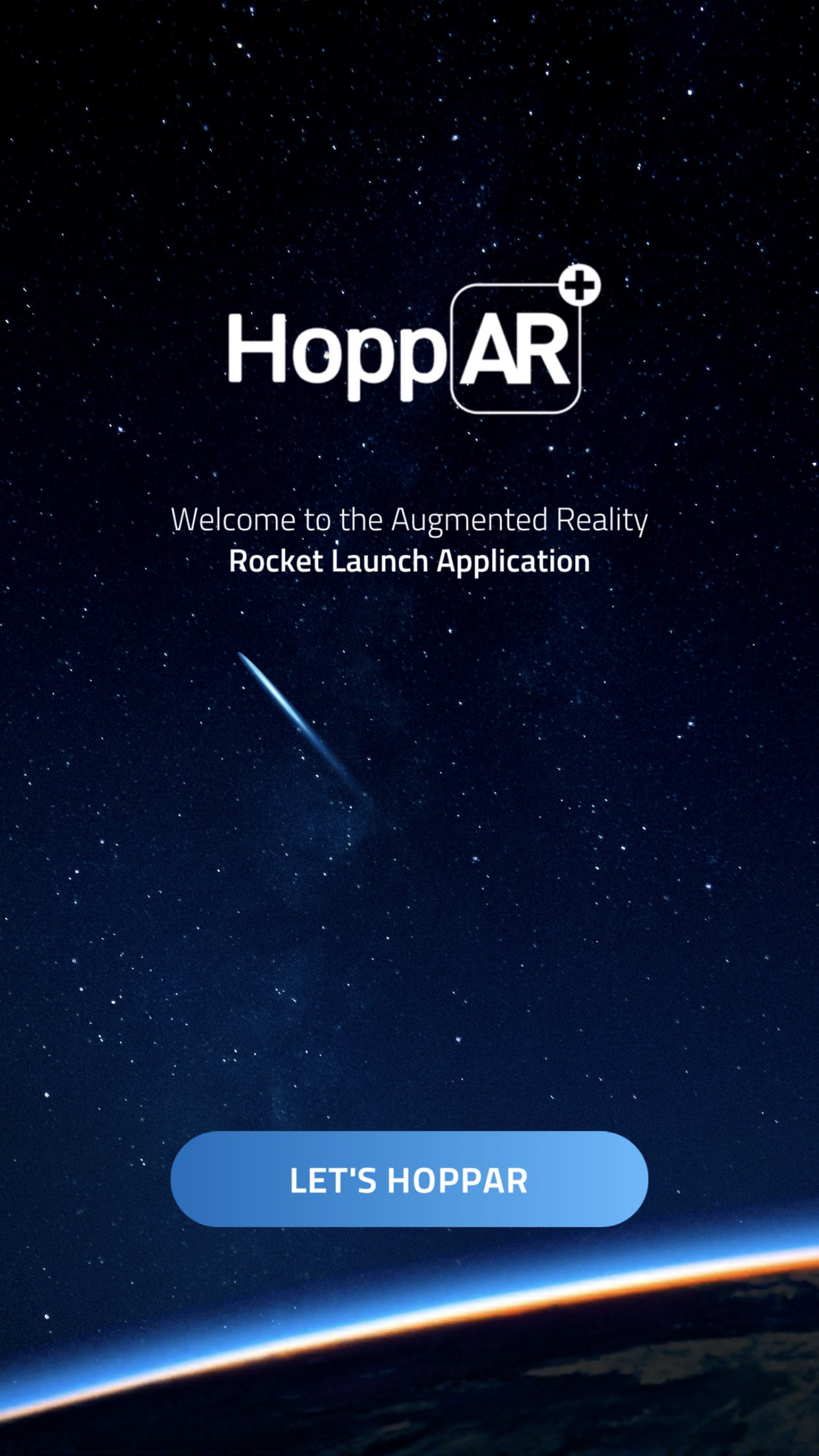 Screenshot do app HoppAR