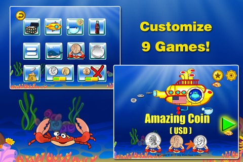 Amazing Coin(USD)- Money learning & counting gamesのおすすめ画像1