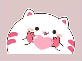 Cute Chubby Kitten Stickers