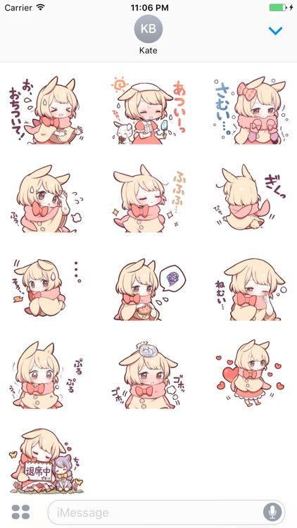 Mimi Bunny Cute Girl Japanese Sticker Vol 3