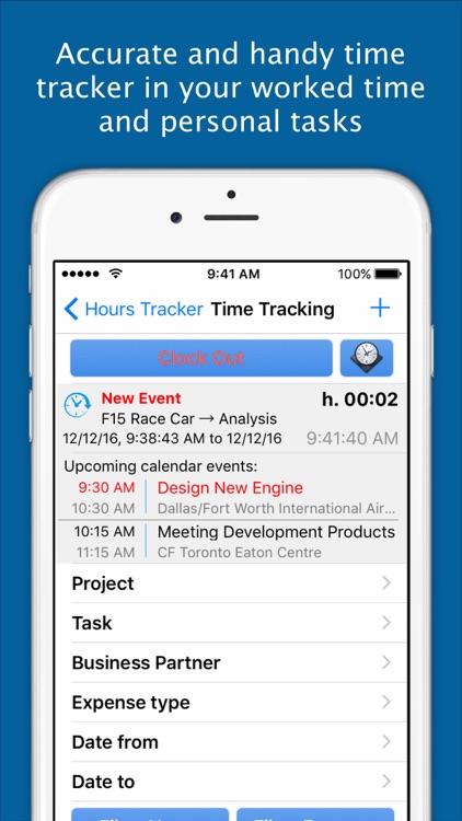 Hours, Time Tracker, Expenses & Invoice Maker