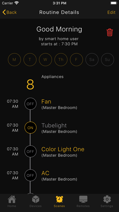 Halomax Smart Home Screenshot