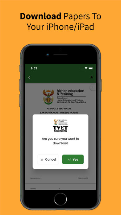 TVET Exam Papers NATED Screenshot